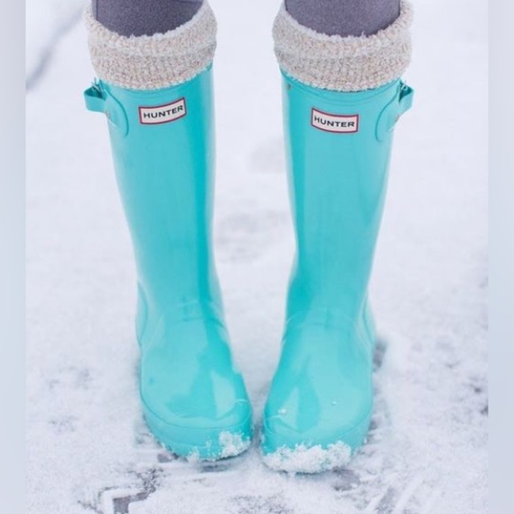 Tiffany blue Tall Hunter Boots